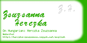 zsuzsanna herczka business card